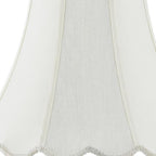 Eggshell Linen Piped Bell Lamp Shade