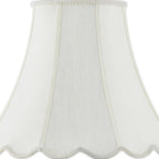 Eggshell Linen Piped Bell Lamp Shade