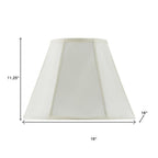 Eggshell Linen Piped Empire Lamp Shade