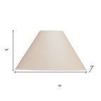 Light Brown Paper Plain Empire Lamp Shade