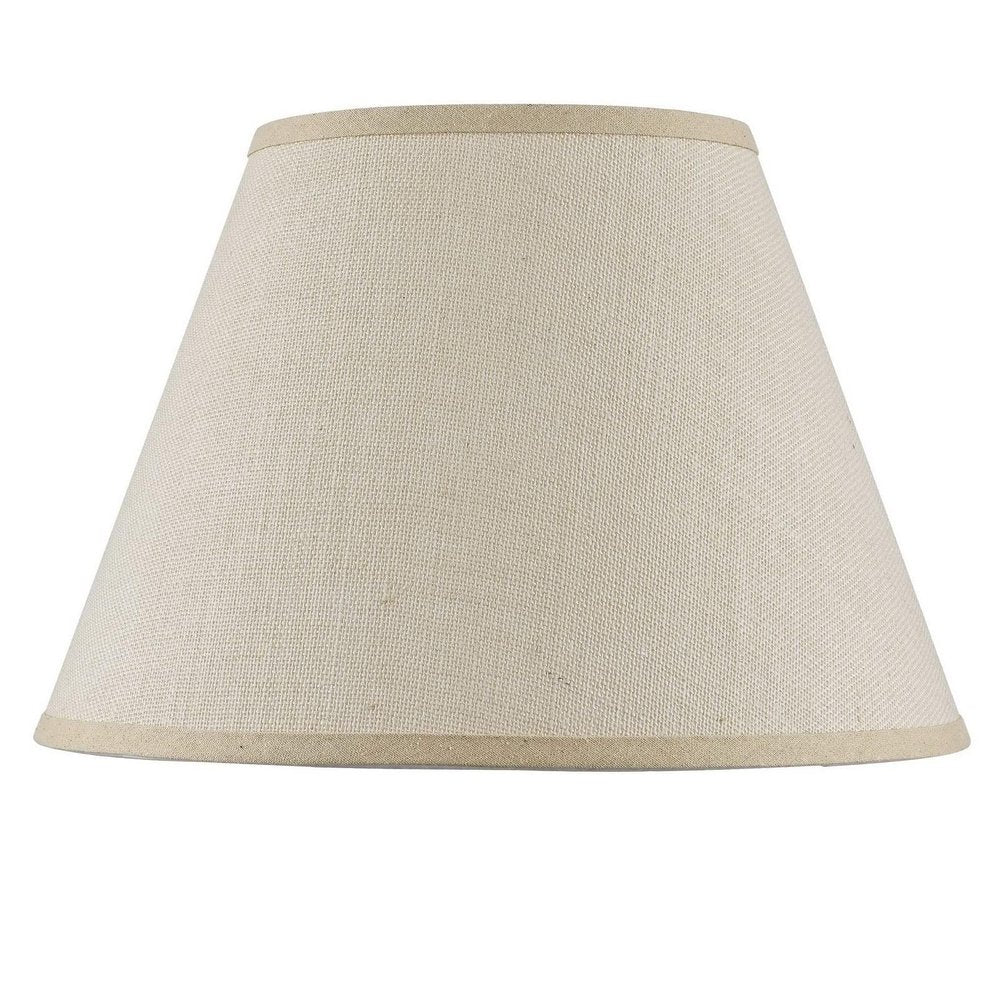 Light Brown Burlap Plain Drum Lamp Shade