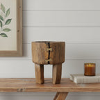 Brown Wood Pot Planter