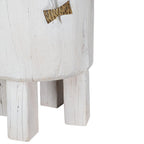 White Wood Pot Planter