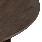 60" Natural Solid Wood Pedestal Base Round Top Dining Table
