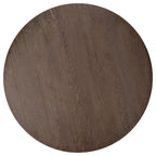 48" Natural Solid Wood Pedestal Base Round Top Dining Table