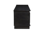 52" Dark Brown Solid Wood Ottoman With Storage