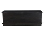 52" Dark Brown Solid Wood Ottoman With Storage