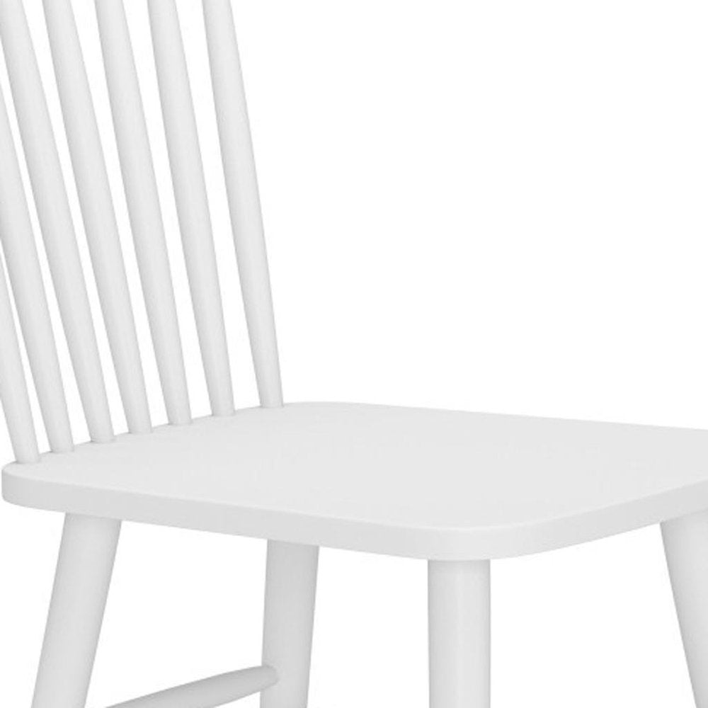 Set of Two Black Aluminum Slat Back Dining Side Chairs
