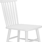 Set of Two Black Aluminum Slat Back Dining Side Chairs