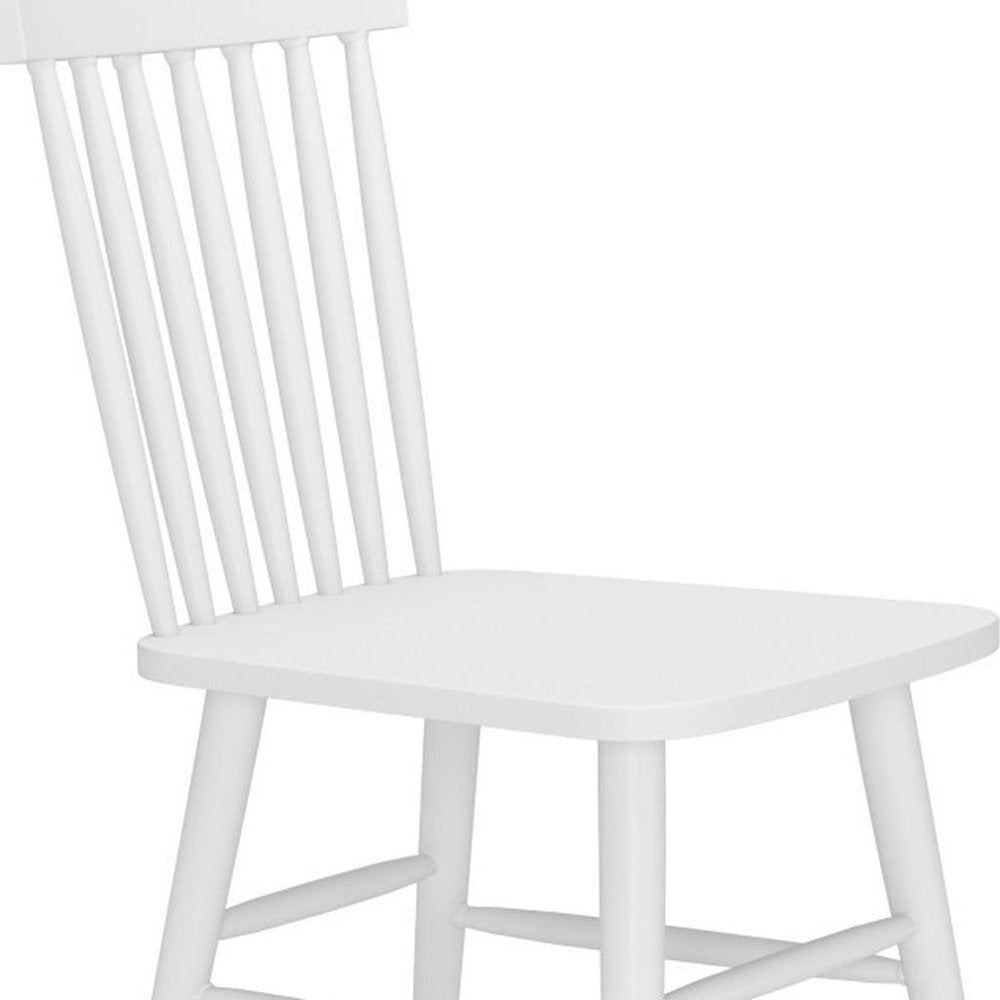 Set of Two Black Aluminum Slat Back Dining Side Chairs