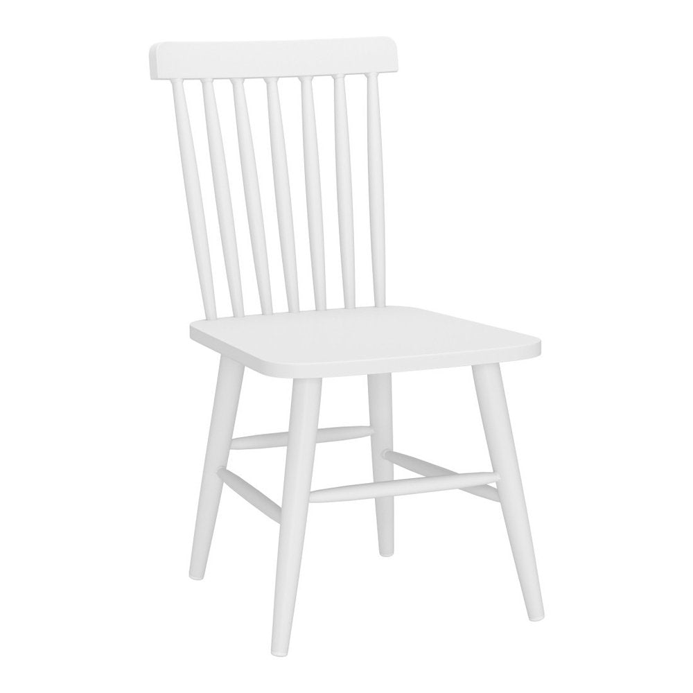 Set of Two Black Aluminum Slat Back Dining Side Chairs