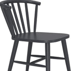 Black Aluminum Windsor Back Dining Side Chair