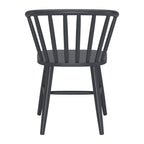 Black Aluminum Windsor Back Dining Side Chair