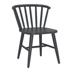 Black Aluminum Windsor Back Dining Side Chair