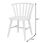 Black Aluminum Windsor Back Dining Side Chair