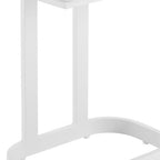 22" White Aluminum Outdoor Side Table