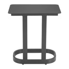 22" Black Aluminum Outdoor Side Table