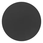 20" Black Aluminum Round Outdoor Side Table