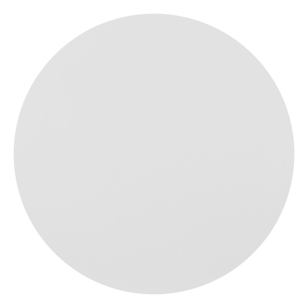 20" White Aluminum Round Outdoor Side Table
