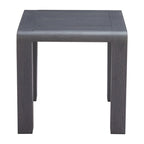 23" Black Aluminum Square Outdoor Side Table