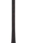 24" Black Wood and Steel Square Bar Table