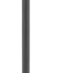 24" Gray and Black Faux Terrazzo and Steel Rounded Bar Table