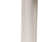 58" White Solid Wood Oval Console Table