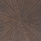 48" Espresso and Black Solid Wood Oval Console Table