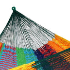 Green Red And Yellow Striped Double Hammock