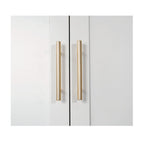 71" White Steel Pantry Or Storage Closet With Arched Panel Doors