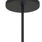 Black And White Frosted LED Dimmable Outdoor Hanging Light With Black Shades