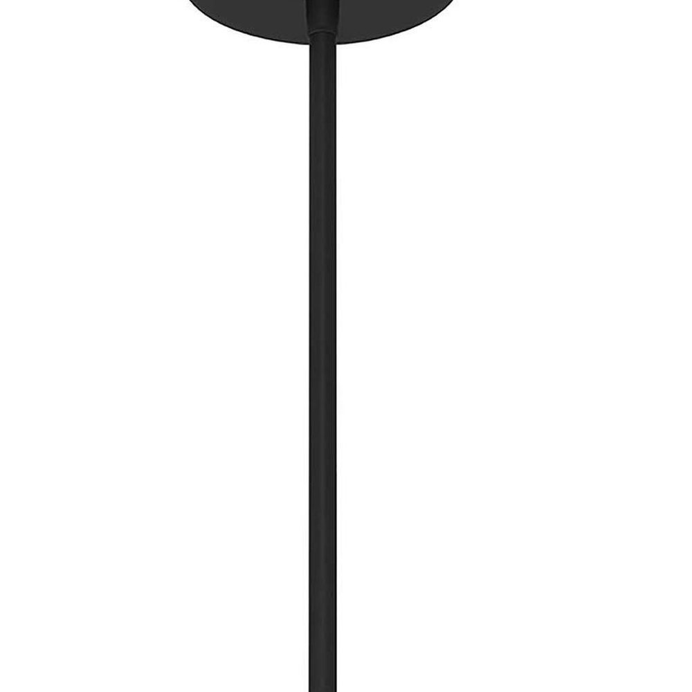 Black Frosted LED Dimmable Outdoor Hanging Light With Black Shades