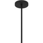 Black Frosted LED Dimmable Outdoor Hanging Light With Black Shades