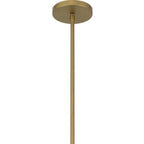16" Antique Gold Aluminum Cone LED Dimmable Outdoor Pendent Hanging Light