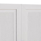 31" White Wood Accent Cabinet With Two Doors