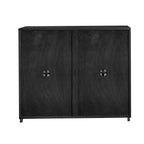 39" Black Wood Accent Cabinet