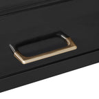 40" Black Wood Vanity Table