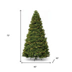 4.5' Pre Lit Full Spruce Christmas Tree