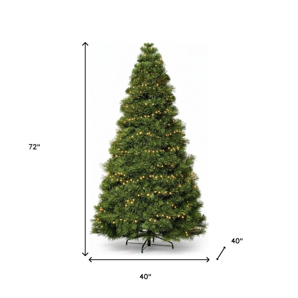 4.5' Pre Lit Full Spruce Christmas Tree