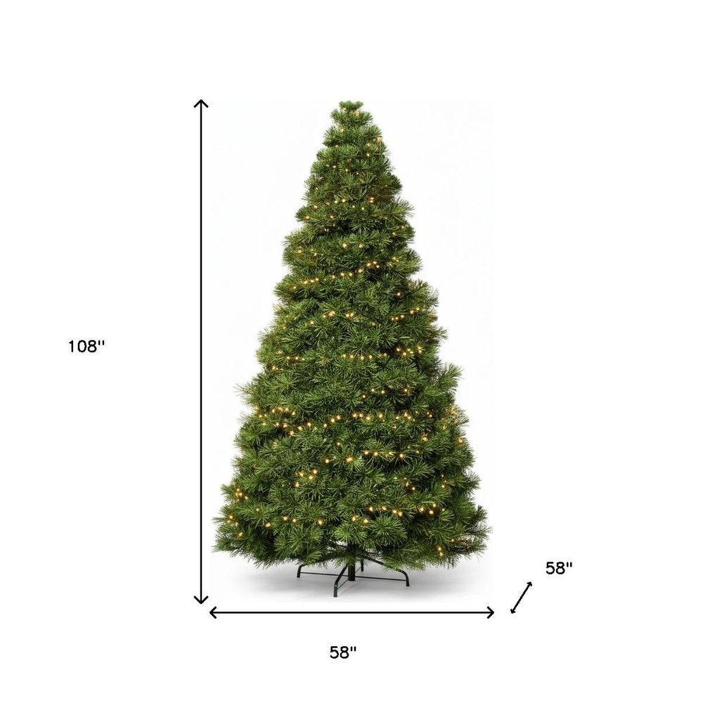 4.5' Pre Lit Full Spruce Christmas Tree