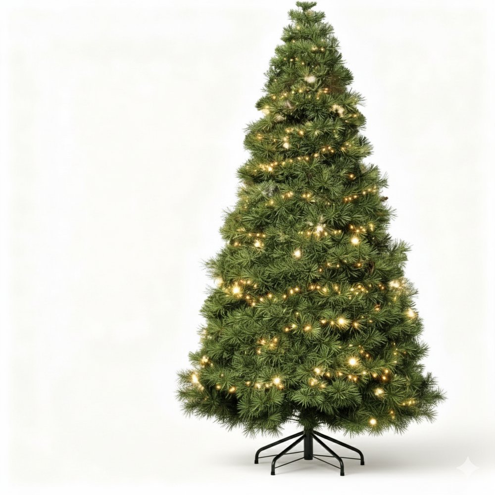 4.5' Pre Lit Full Spruce Christmas Tree