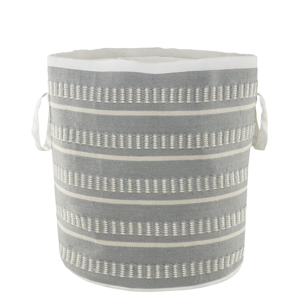 21" Blue Nesting Fabric Basket