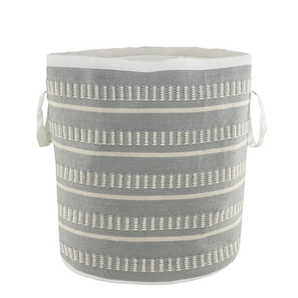 21" Blue Nesting Fabric Basket