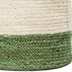 19" White Nesting Jute Basket