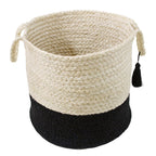 17" White Nesting Jute Basket