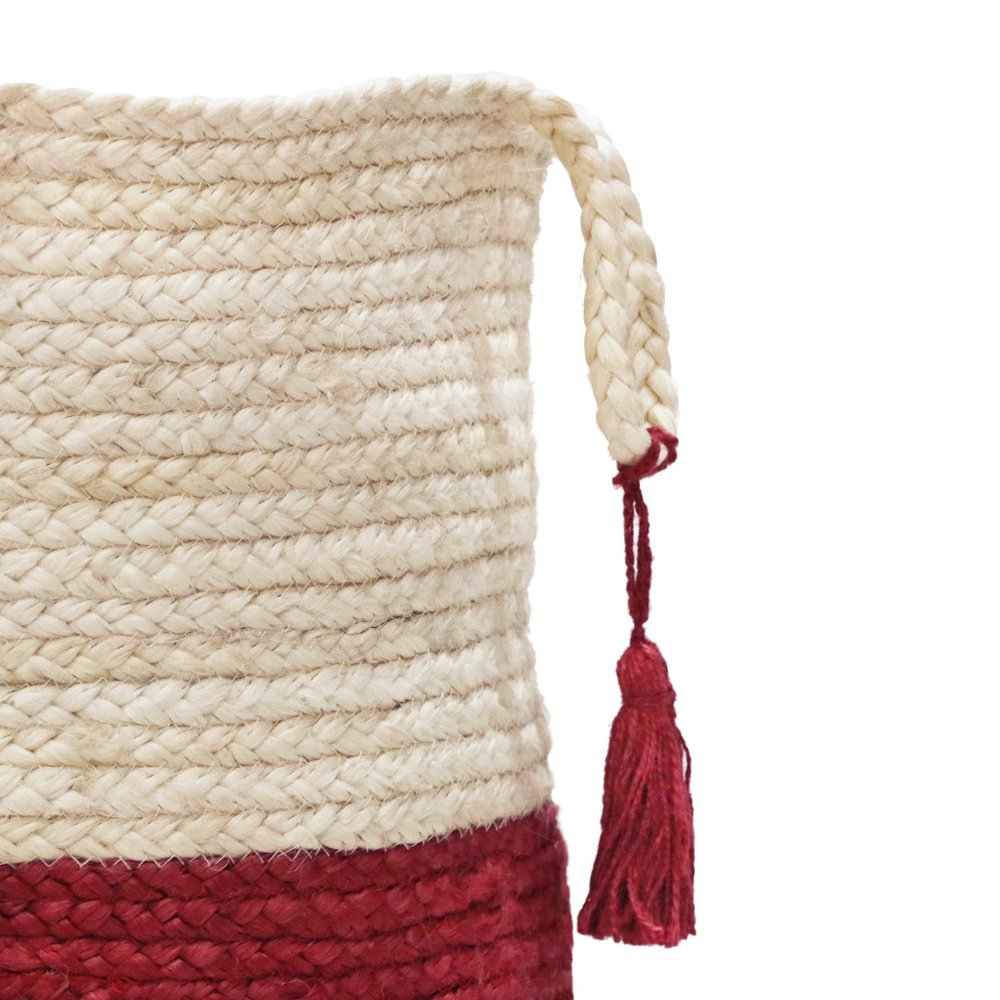 19" Ivory Nesting Jute Basket