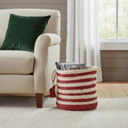 17" Ivory Nesting Jute Basket