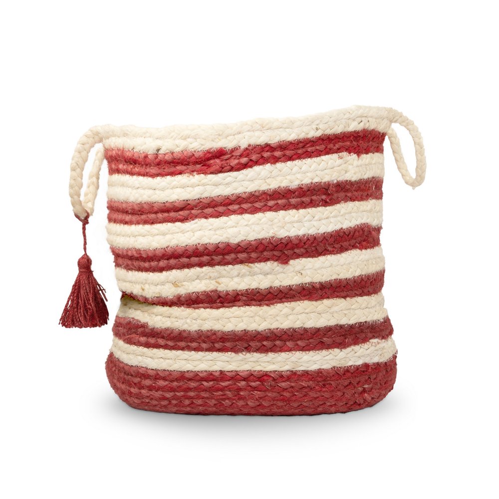19" Ivory Nesting Jute Basket