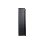 24" Black Metal Electric Fireplace Insert With LED