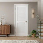 80" X 18" White Wood Slab Door